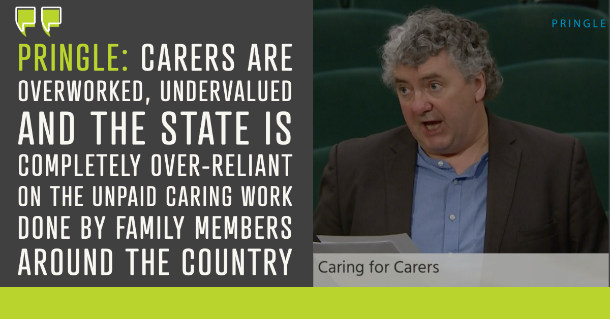 Pringle: Carers should be considered frontline healthcare workers