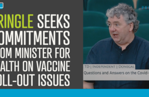 Pringle seeks commitments from minister for health on vaccine roll-out issues