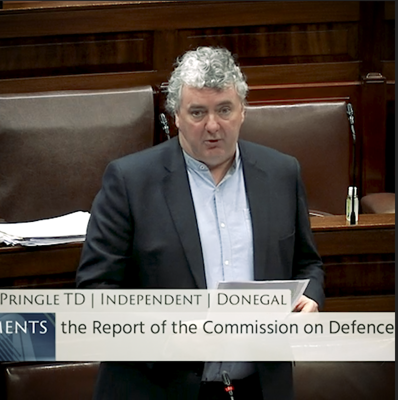 Pringle says Irish neutrality must be at the heart of Defence Forces planning