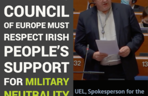 Pringle says Council of Europe must respect Irish people’s support for military neutrality