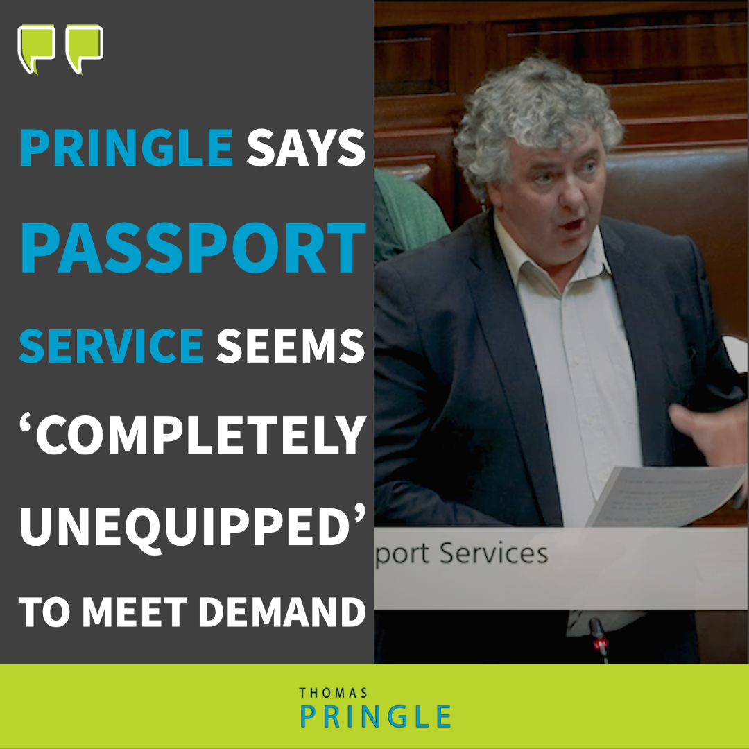 Pringle says passport service seems ‘completely unequipped’ to meet demand