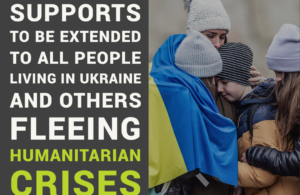 Pringle calls for supports to be extended to all people living in Ukraine and others fleeing humanitarian crises