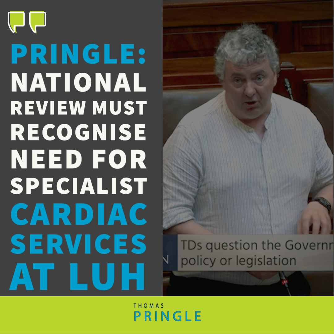 Pringle: National review must recognise need for specialist cardiac services at LUH