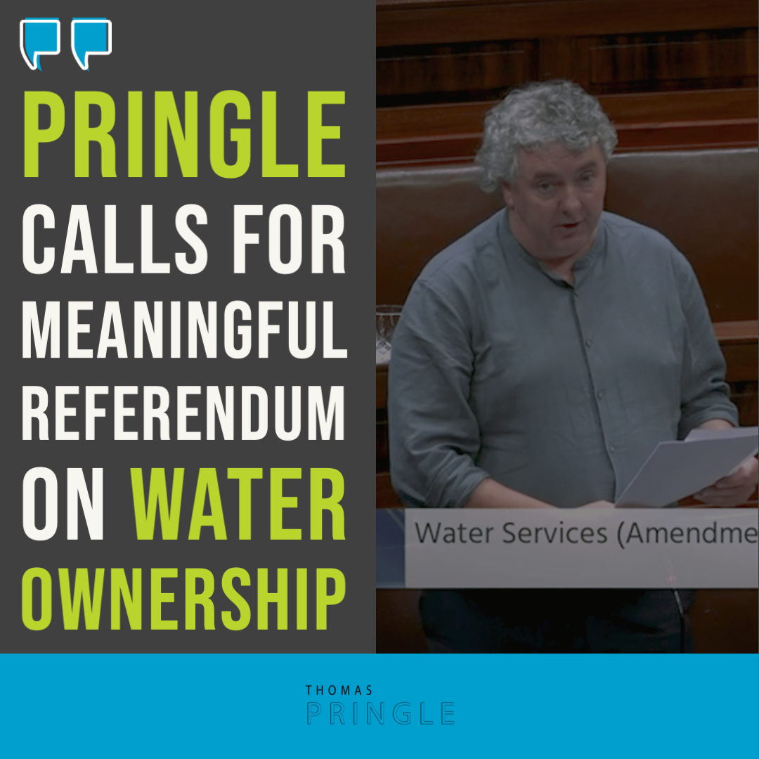 Pringle calls for meaningful referendum on water ownership