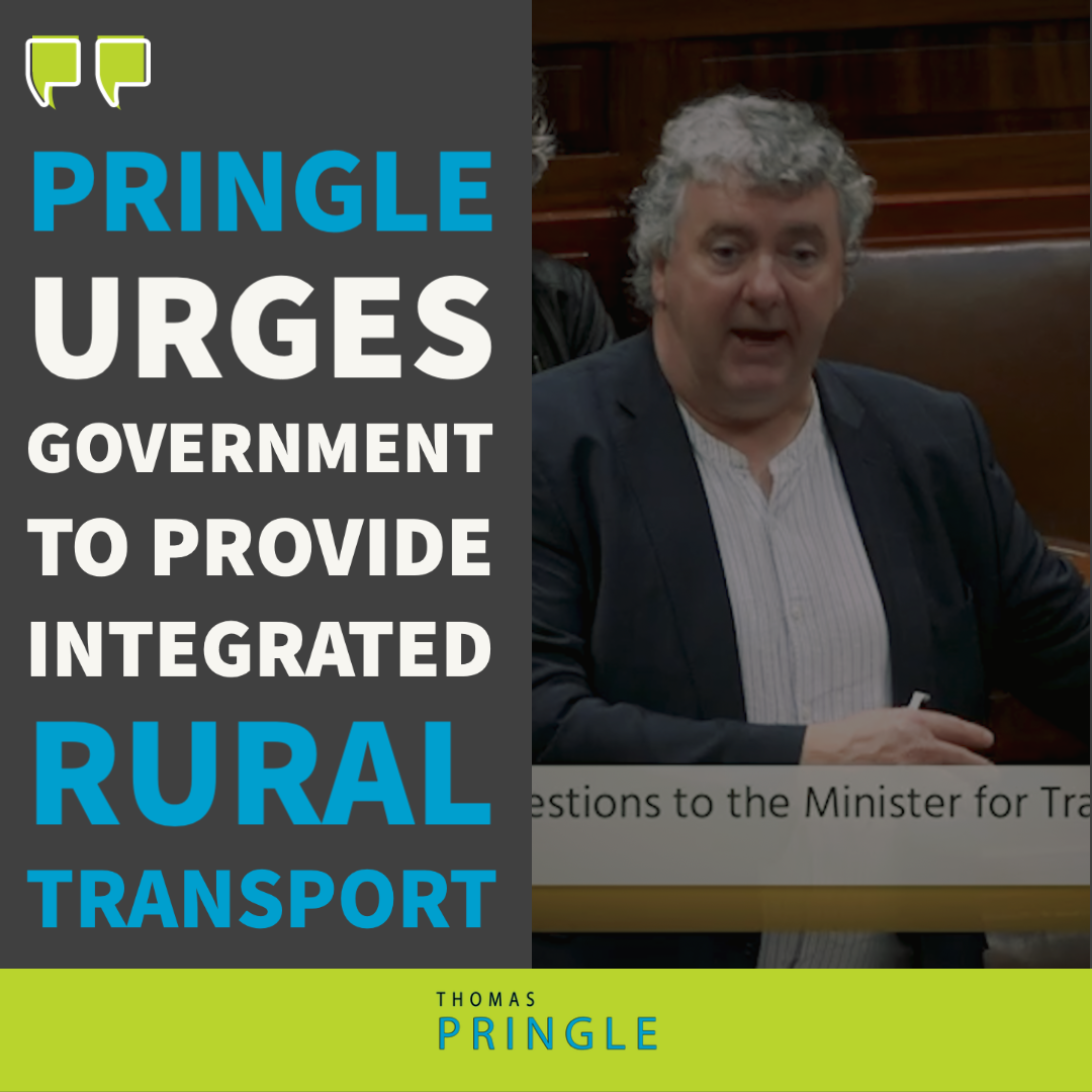 Pringle urges Government to provide integrated rural transport