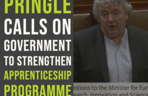 Pringle calls on Government to strengthen apprenticeship programme