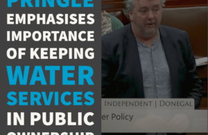 Pringle emphasises importance of keeping water services in public ownership