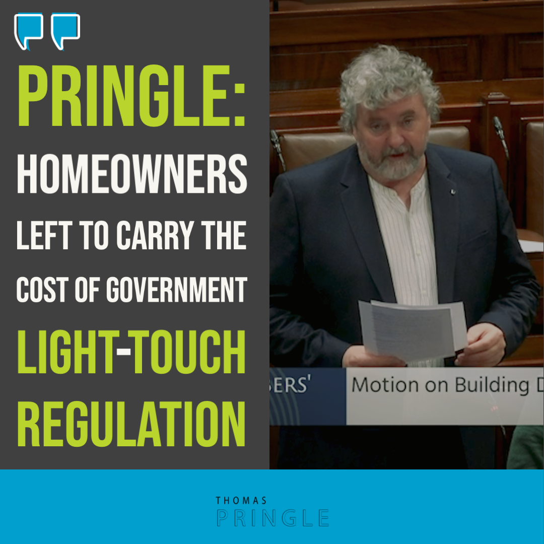 Pringle: Homeowners left to carry the cost of Government light-touch regulation