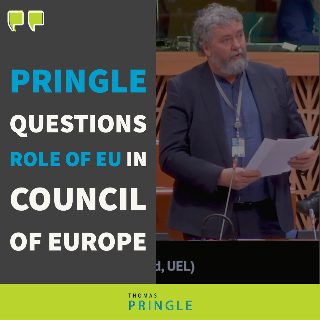 Pringle questions role of EU in Council of Europe
