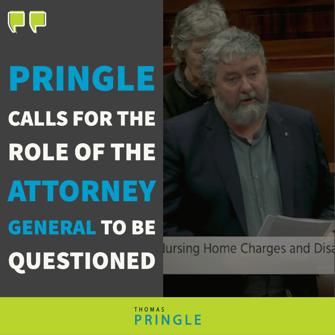 Pringle calls for the role of the Attorney General to be questioned