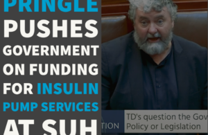 Pringle pushes Government on funding for insulin pump services at SUH