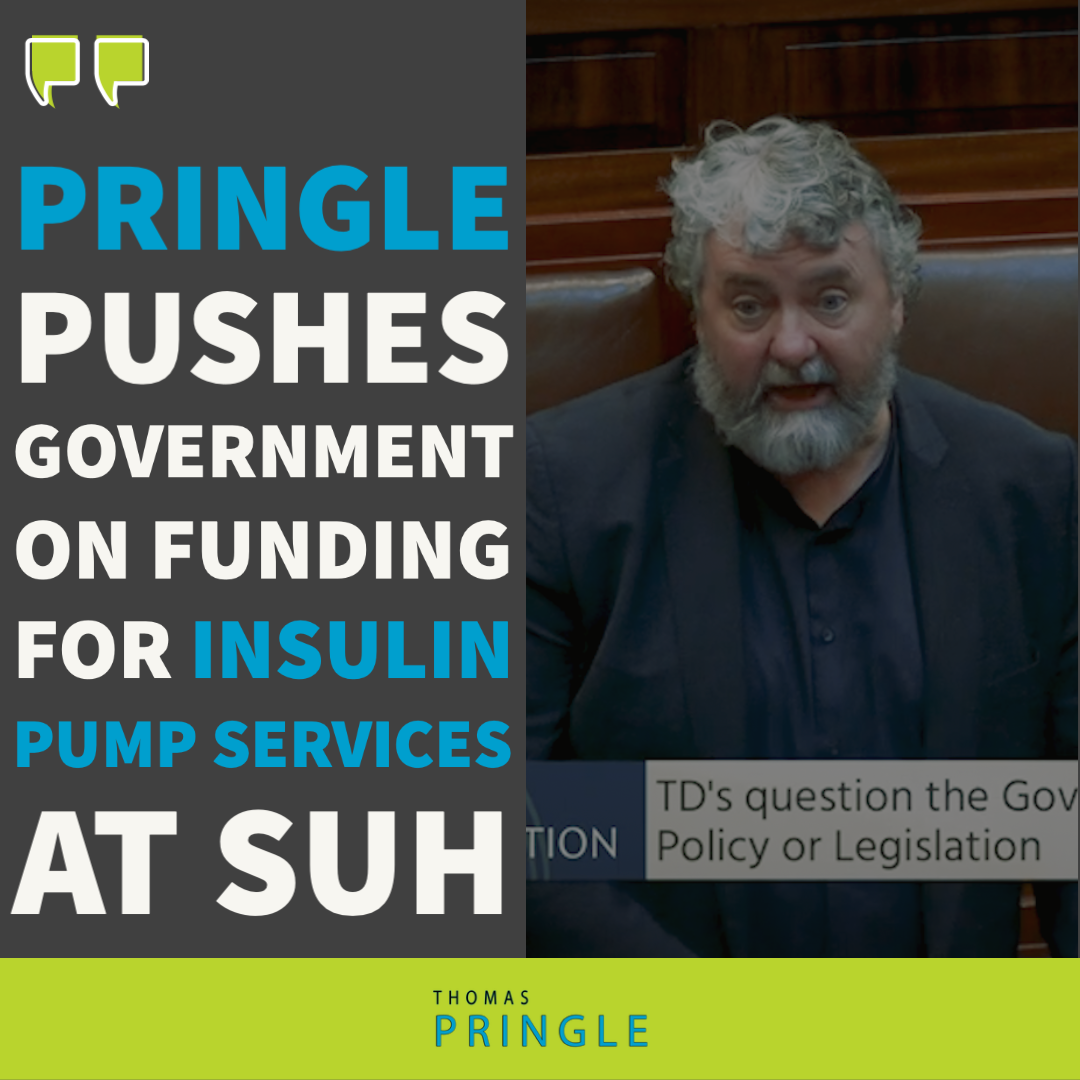 Pringle pushes Government on funding for insulin pump services at SUH