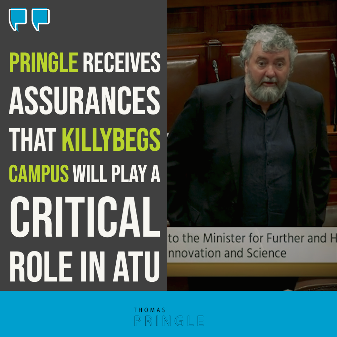 Pringle receives assurances that Killybegs campus will play a critical role in ATU