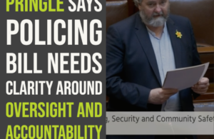 Pringle says policing bill needs clarity around oversight and accountability