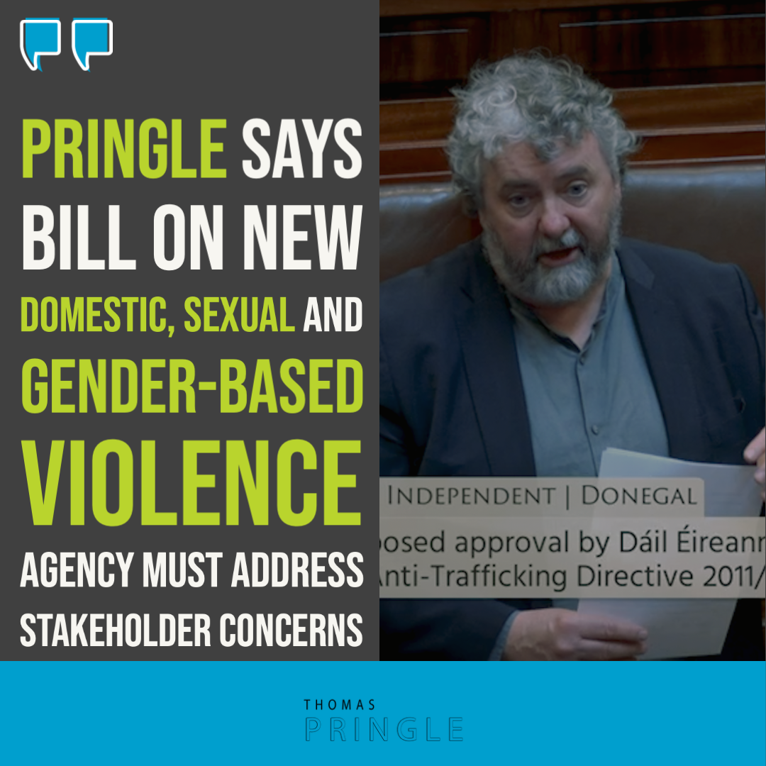 Pringle says bill on new Domestic, Sexual and Gender-based Violence Agency must address stakeholder concerns