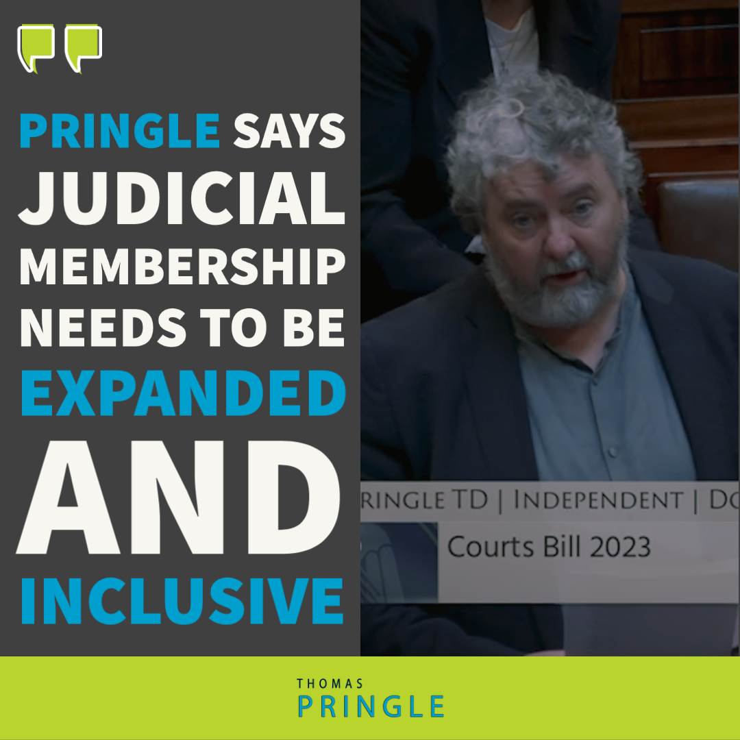 Pringle says judicial membership needs to be expanded and inclusive