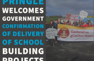 Pringle welcomes Government confirmation of delivery of school building projects