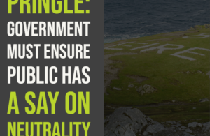 Pringle: Government must ensure public has a say on neutrality