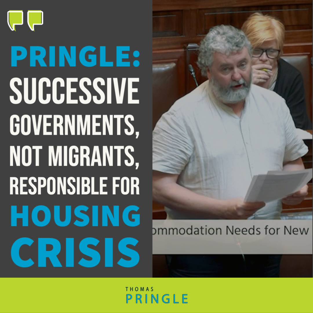 pringle: Successive governments, not migrants, responsible for housing crisis