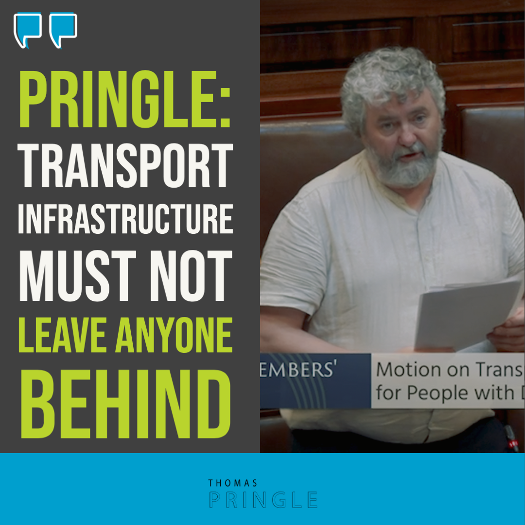 Pringle: Transport infrastructure must not leave anyone behind