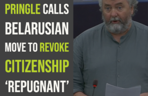 Pringle calls Belarusian move to revoke citizenship ‘repugnant’
