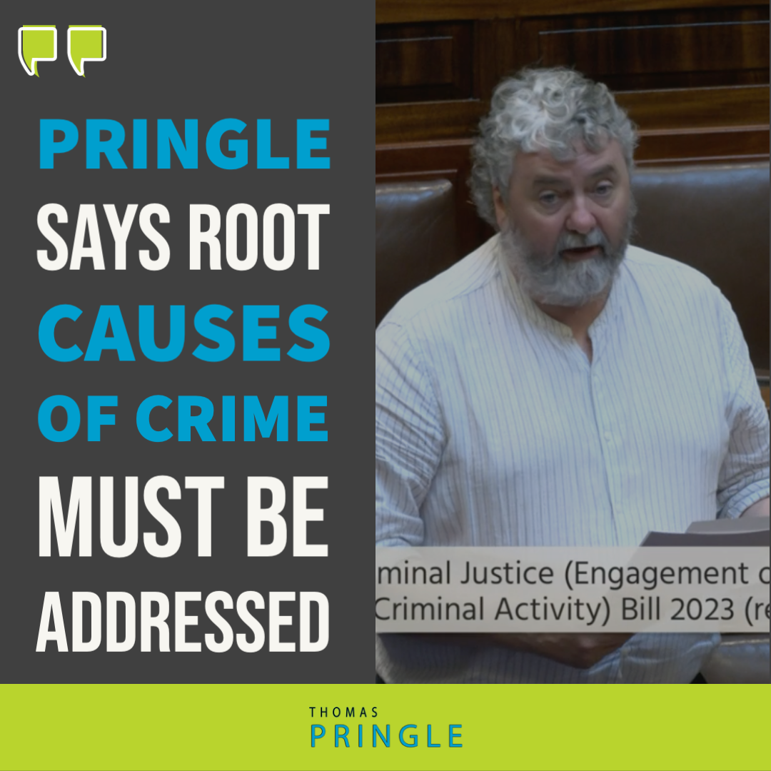 Pringle says root causes of crime must be addressed