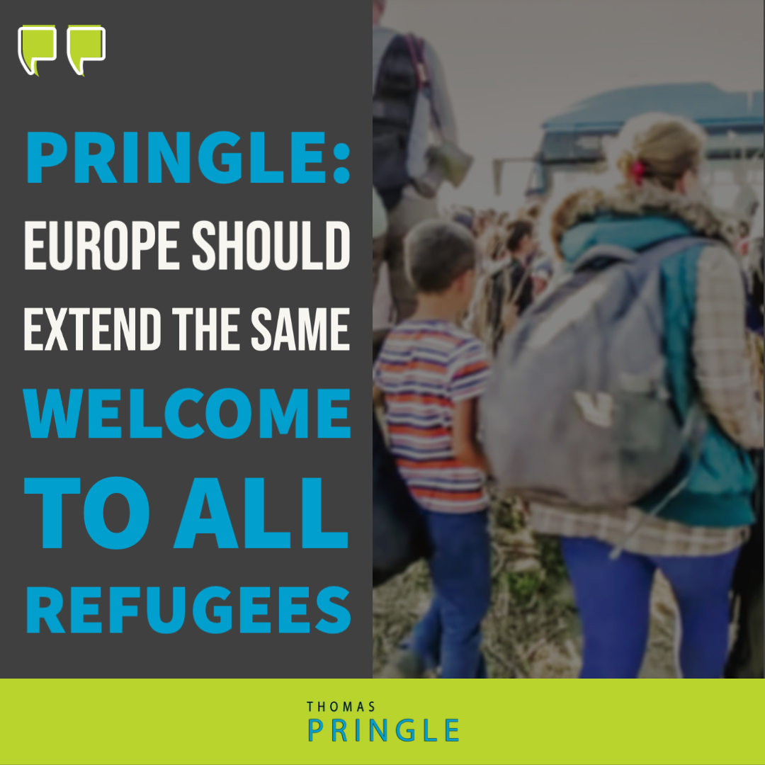 Pringle: Europe should extend the same welcome to all refugees