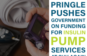 Pringle pushes Government on funding for insulin pump services at SUH again