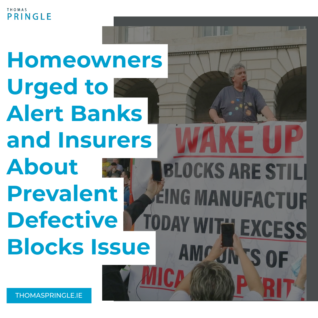 Thomas Pringle TD - Householders need to inform banks and Insurance providers of Defective Blocks