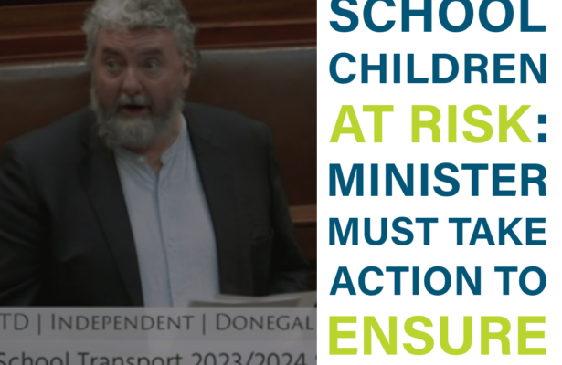 Thomas Pringle TD: Minister must ensure that children are not left unsupervised after school bus drops them off