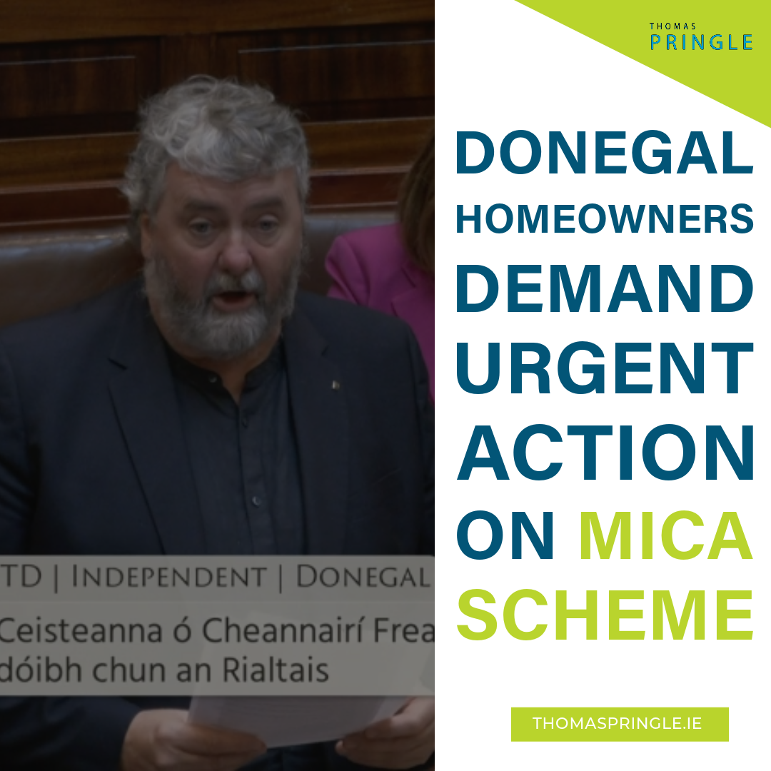 Thomas Pringle TD - Pringle: Ineffectual Government leadership leaves homeowners affected by defective blocks taking the initiative