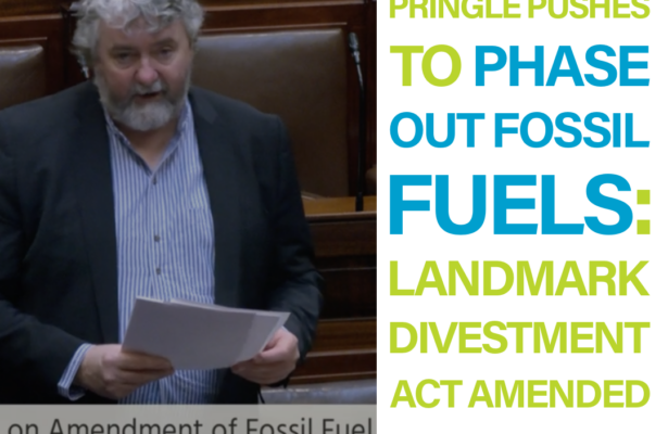 Pringle brings forward motion to strengthen landmark Fossil Fuel Divestment Act 2018