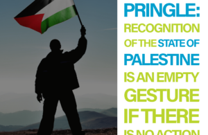 Pringle - Recognition of the state of Palestine is an empty gesture if there is no action