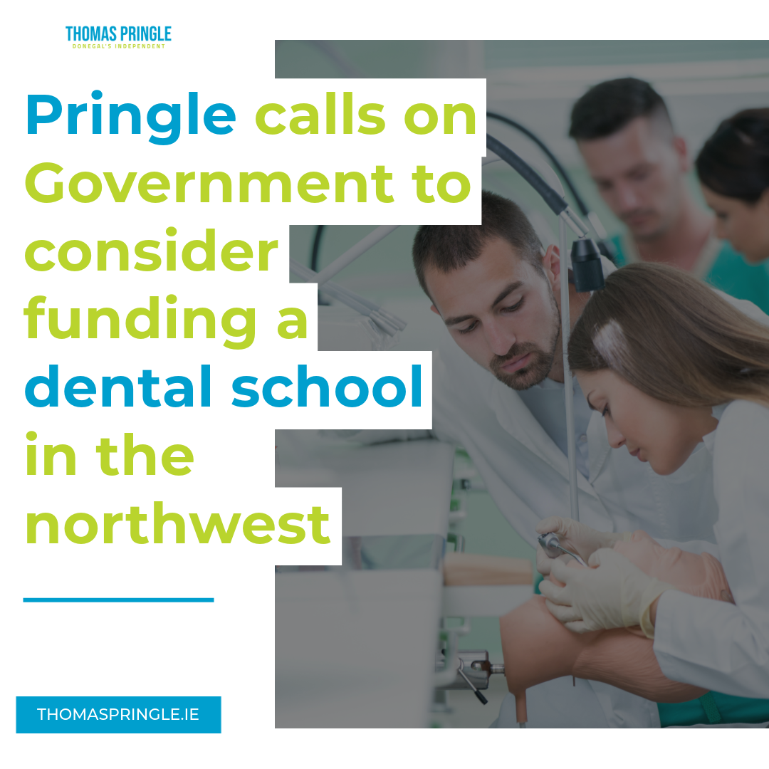 Pringle calls on Government to consider funding a dental school in the northwest