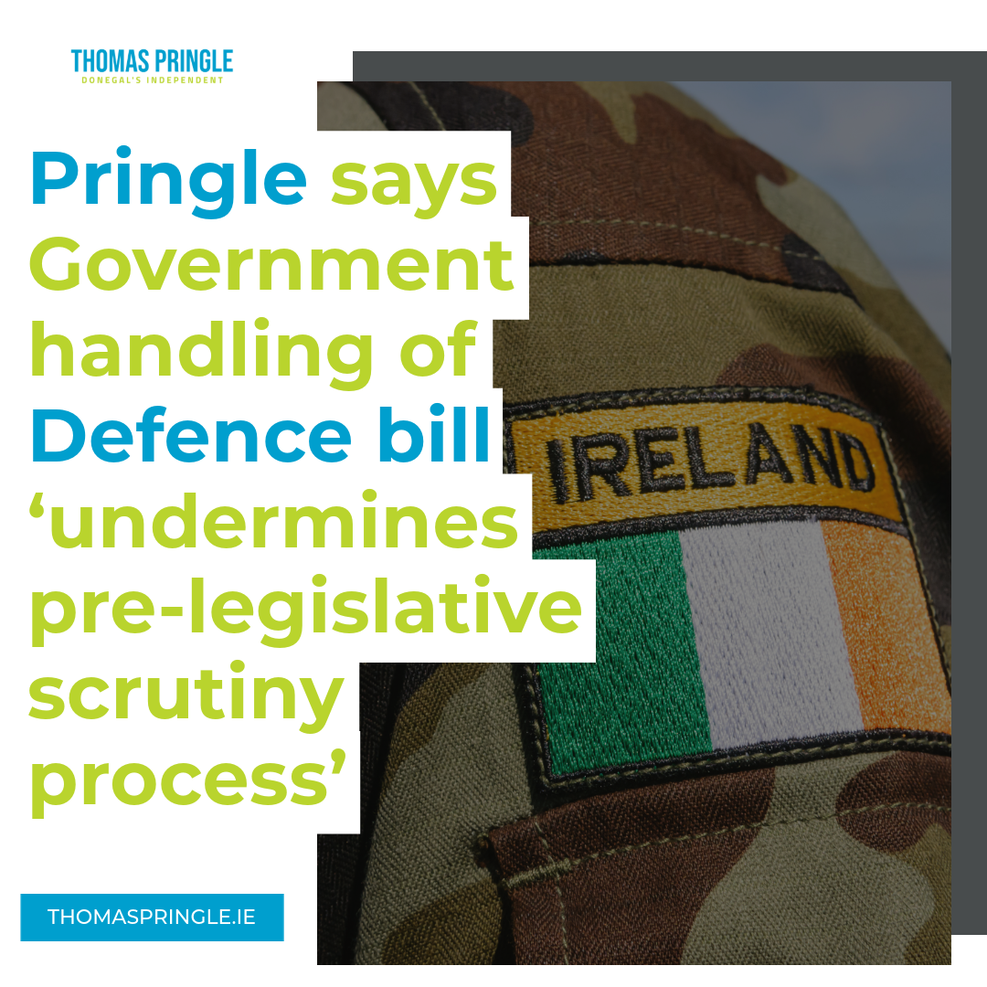 Pringle says Government handling of Defence bill ‘undermines pre-legislative scrutiny process’