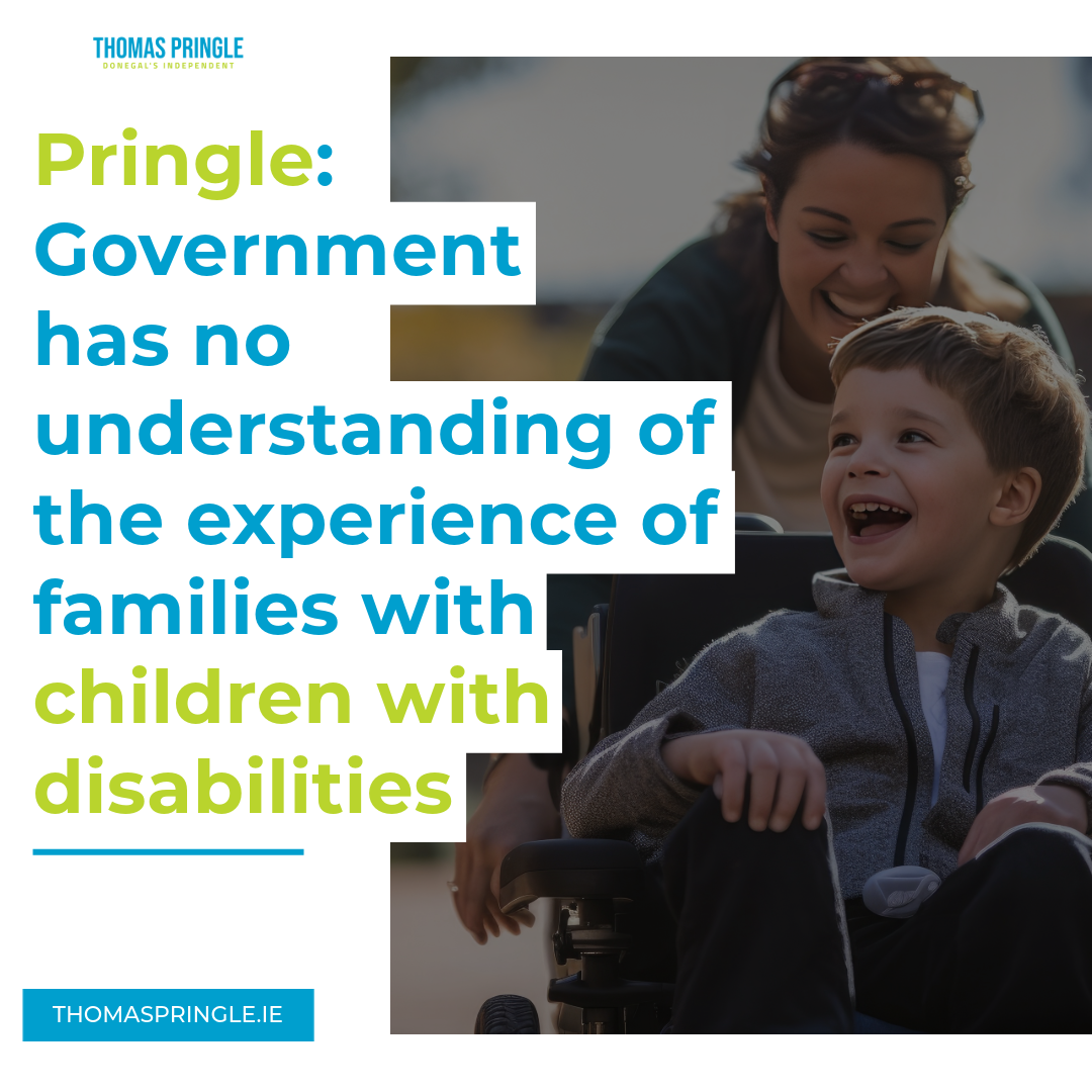 Pringle: Government has no understanding of the experience of families with children with disabilities