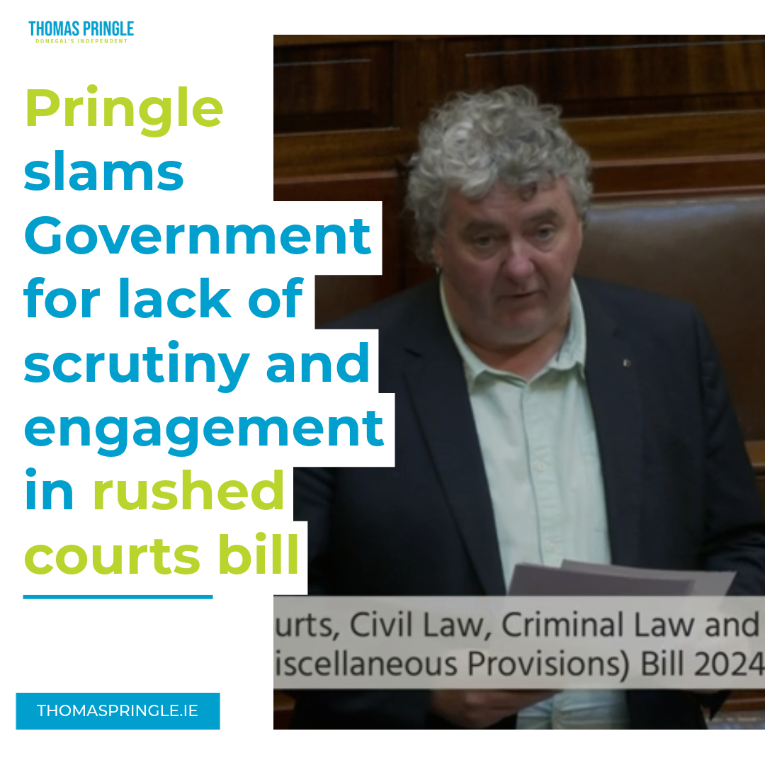 Pringle slams Government for lack of scrutiny and engagement in rushed courts bill